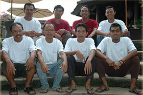 Some of our grooms at The Umalas Equestrian Resort